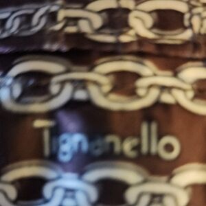 Tignanello Brown Chain Pattern Bag